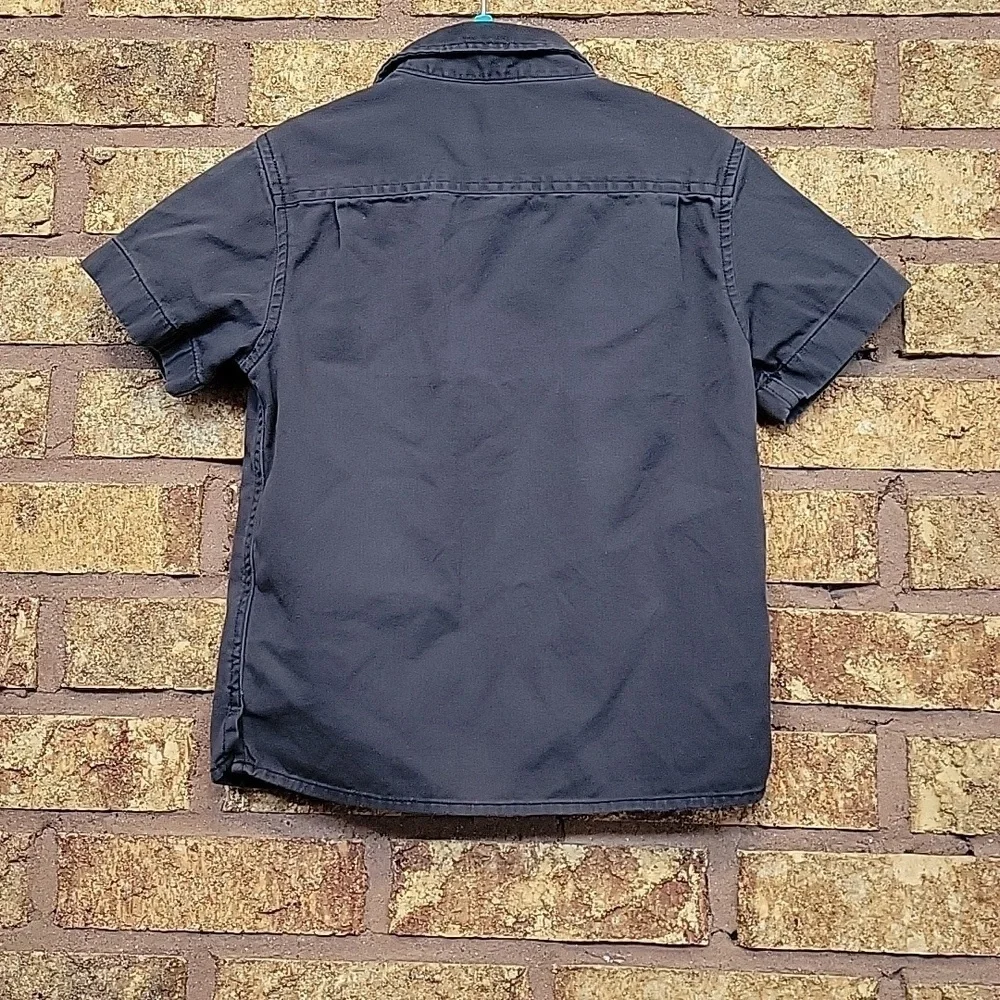 Old Navy Kids Charcoal Button Down Shirt Size 5